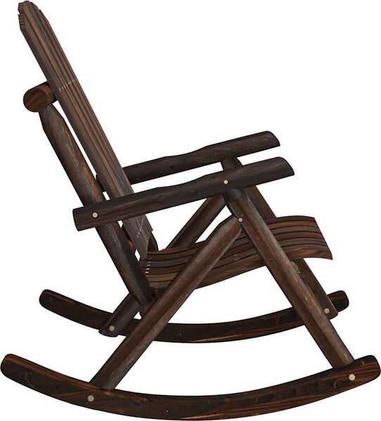 VidaXL Zahradní houpací křeslo 69 x 96 x 101 cm masivní smrkové dřevo [363345] Barva: Přírodní