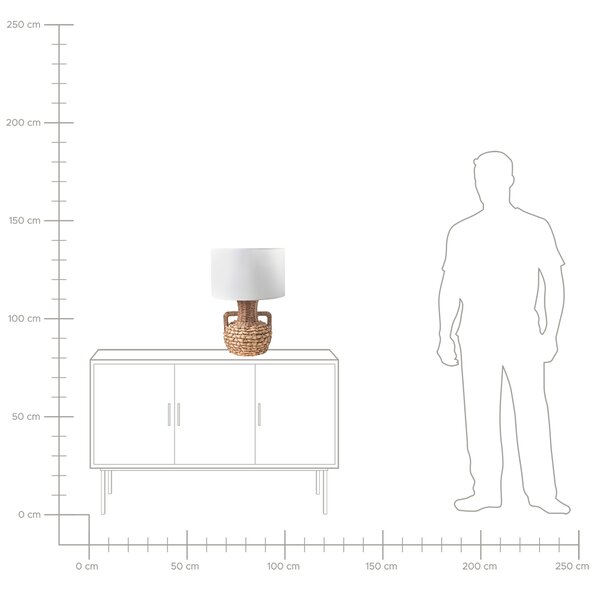 Stolní lampa RENARD Papírové lano Přírodní