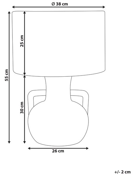 Stolní lampa RENARD Papírové lano Přírodní