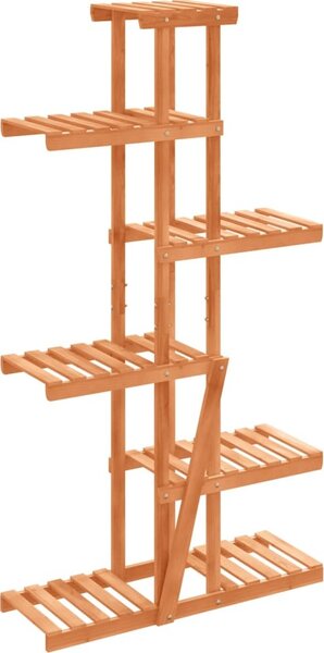 VidaXL Stojan na květiny 75 x 25 x 140,5 cm masivní jedlové dřevo [362866] Barva: Hnědá