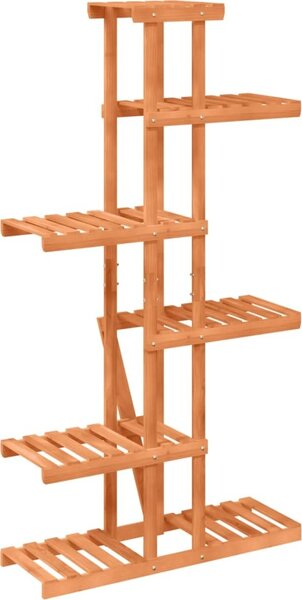 VidaXL Stojan na květiny 75 x 25 x 140,5 cm masivní jedlové dřevo [362866] Barva: Hnědá