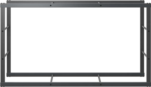 VidaXL Stojan na palivové dřevo černý 110x30x61 cm ocel [4018466]