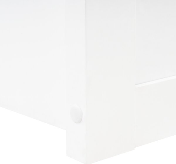 Dětská postel Domek Borovicové dřevo ORGEVAL 90 x 200 cm s úložným prostorem Bílá