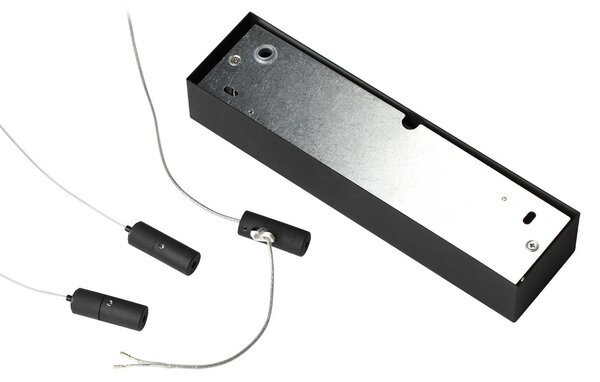 IDEAL LUX Ideal Lux LED závěsné svítidlo Oracle Slim 50 x cm černé 3 000 K, Černá, Obývací pokoj / jídelna, Hliník, Moderní
