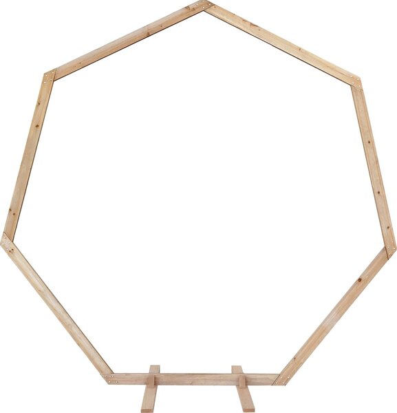 VidaXL Svatební oblouk Světle hnědá 221 x 92 x 216 cm [42019395]