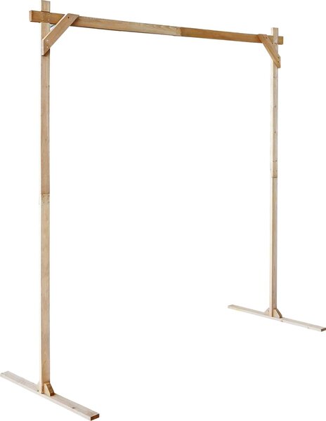 VidaXL Svatební oblouk Světle hnědá 225 x 95 x 226 cm [42019394]