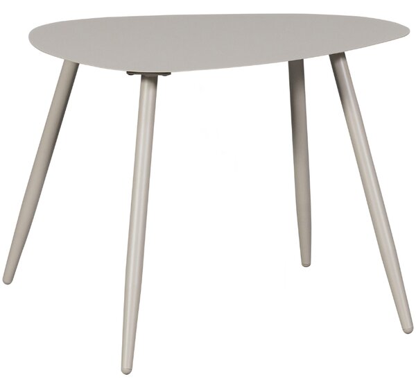 Hoorns Světle šedý kovový zahradní stolek Aiwa 68 x 51 cm