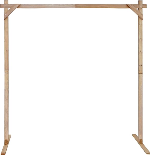 VidaXL Svatební oblouk Světle hnědá 225 x 95 x 226 cm [42019394]