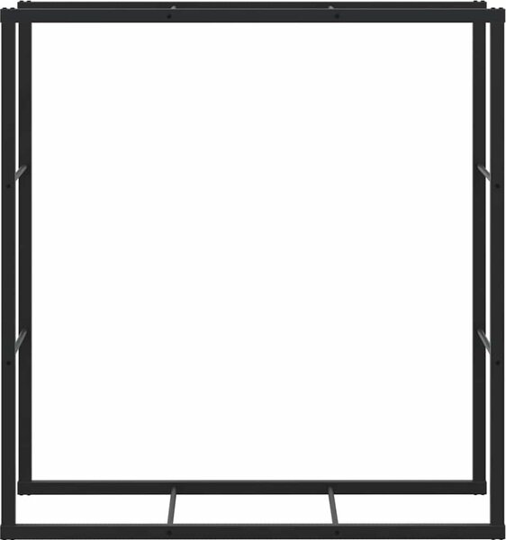 VidaXL Stojan na palivové dřevo černý 110x30x116 cm ocel [4018467]