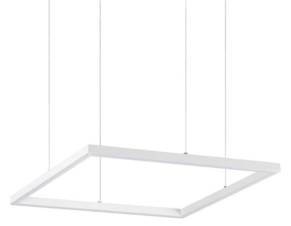 IDEAL LUX Ideal Lux LED závěsné světlo Oracle Slim 50 x cm bílé 3 000 K, Bílá / opál, Obývací pokoj / jídelna, Hliník, Moderní