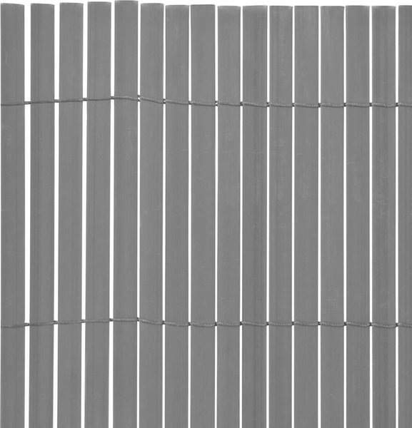 VidaXL Oboustranný zahradní plot PVC 150 x 500 cm [43641] Barva: Šedá