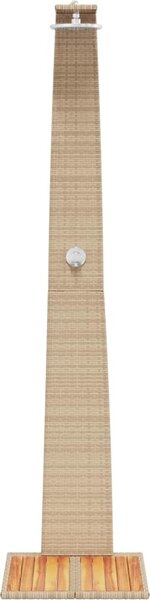 VidaXL Venkovní sprcha 55x60x224 cm polyratan a akáciové dřevo [368211] Barva: Černá