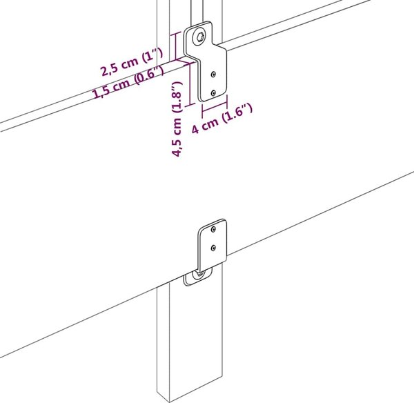 VidaXL Výškově nastavitelné čelo postele s čelo 100 cm textil [42007143] Barva: Modrá