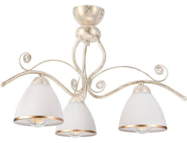 Brilagi - LED Přisazený lustr ANTICO 3xE27/60W/230V 3000K bílá patina