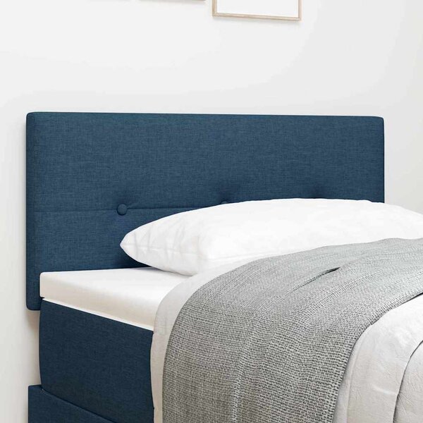 VidaXL Výškově nastavitelné čelo postele s čelo 100 cm textil [42007143] Barva: Modrá