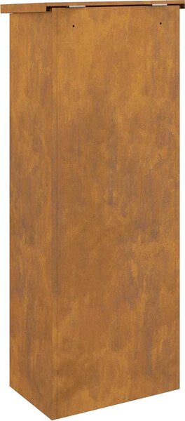 VidaXL Schránka na balíky s úložištěm 44,5 x 29 x 110,5 cm Ocel [874932] Barva: Nerezová ocel