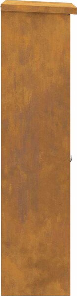 VidaXL Schránka na balíky s úložištěm 44,5 x 29 x 110,5 cm Ocel [874932] Barva: Nerezová ocel