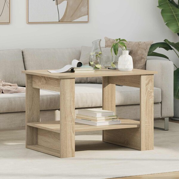 VidaXL Konferenční stolek 72 x 50 x 50 cm Kompozitní dřevo [8000195] Barva: Bílá