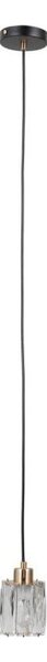 ITALUX PND-40813-1-BK-HBR - Lustr na lanku TORNO 1xE14/40W/230V černá/zlatá