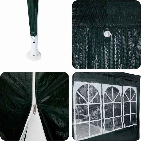 VidaXL Party Stan 800 x 400 x 266 cm Polyethylen [42003444] Barva: antracitová