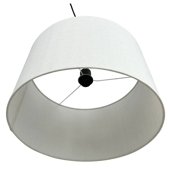 Dyberg Larsen závěsné světlo Calix, výška 50 cm, přírodní bílá, stmívatelný, Bílá / opál, Obývací pokoj / jídelna, Textil / tkanina / hedvábí, Design