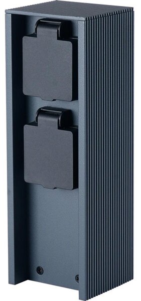 Brilagi - Venkovní zásuvkový sloupek PILLAR 2Z SCHUKO 230V IP44 antracit