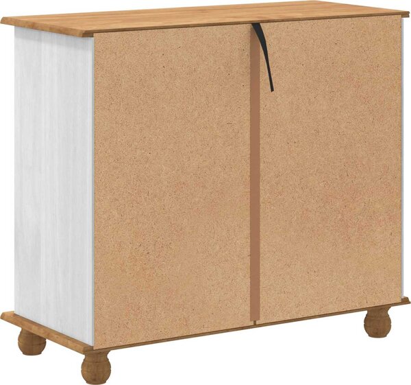 VidaXL Komoda ASKIM 91 x 40 x 79 cm Masivní borové dřevo [4105423] Barva: Hnědá