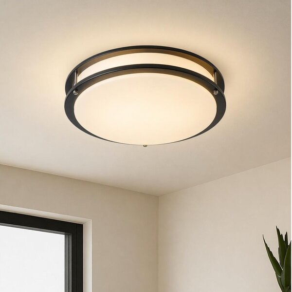 Brilagi - Stropní svítidlo ELARO 4xE27/40W/230V pr. 41 cm černá
