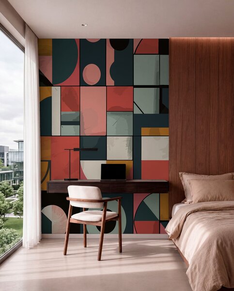 Fototapety Bahaus styl, Fototapety abstraktní, w01075 : uwalls.cz