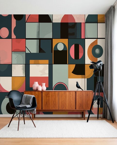 Fototapety Bahaus styl, Fototapety abstraktní, w01075 : uwalls.cz