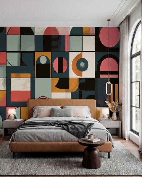 Fototapety Bahaus styl, Fototapety abstraktní, w01075 : uwalls.cz