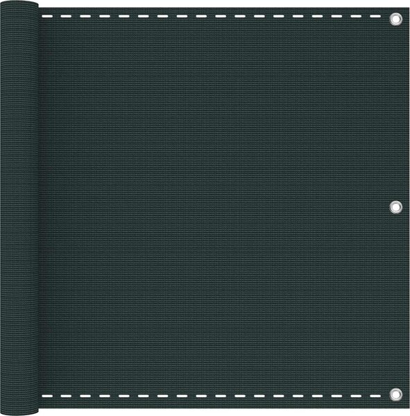 VidaXL Balkonová clona 90 x 700 cm HDPE a hliník [4003279] Barva: antracitová