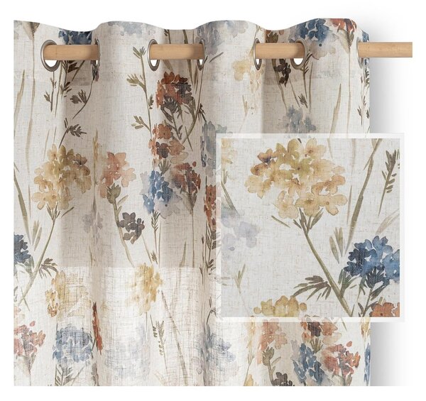 Krémový závěs 135x250 cm Flosi – Restilo
