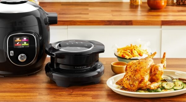 Tefal - Multifun. elektrický tlakový hrnec s příslušenstvím 6 l 1600W/230V černá