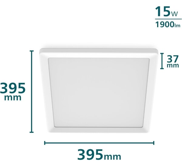 Philips - LED Stmívatelné stropní svítidlo LED/15W/230V 2700K 39,5x39,5 cm