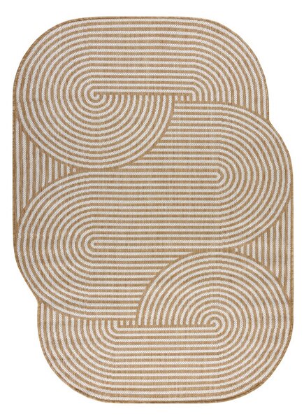 Koberec ORGANIC 1835 geometrický, krémový / naturální