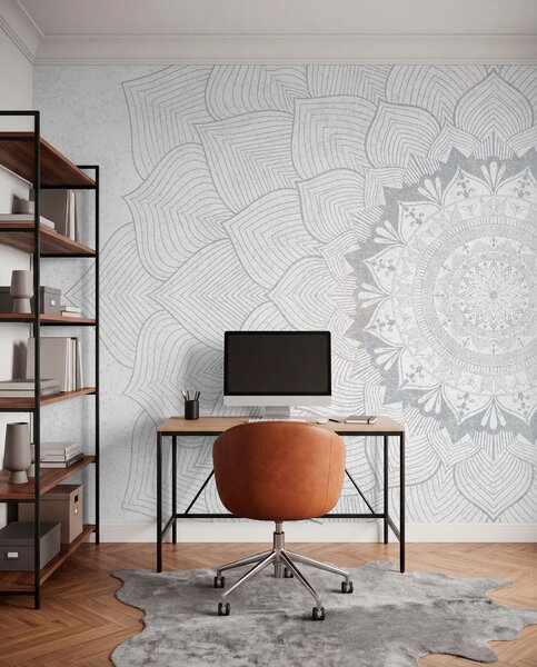 Fototapety Kulatá mandala, tapeta pro prostor na jógu nebo pro harmonizaci osobního prostoru. Nástěnná, Fototapety designové, w01088v2 : uwalls.cz