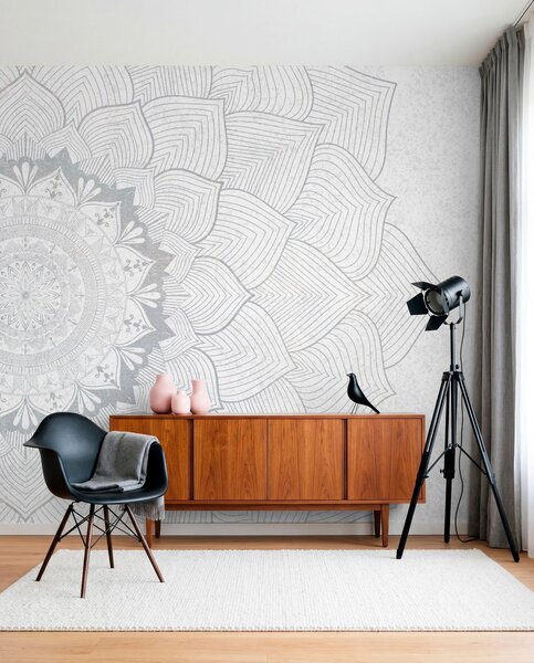 Fototapety Kulatá mandala, tapeta pro prostor na jógu nebo pro harmonizaci osobního prostoru. Nástěnná, Fototapety designové, w01088v2 : uwalls.cz