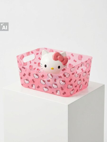 Sinsay - Plastový úložný box Hello Kitty - růžová