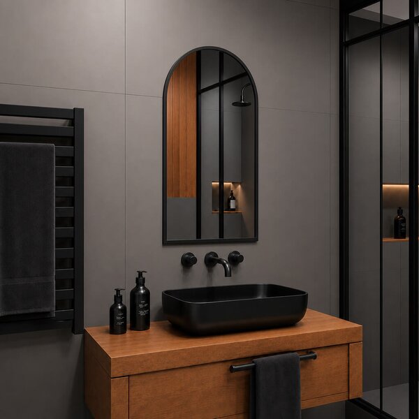 Baltica Design Aluma zrcadlo 50x70 cm černá 5904107933634