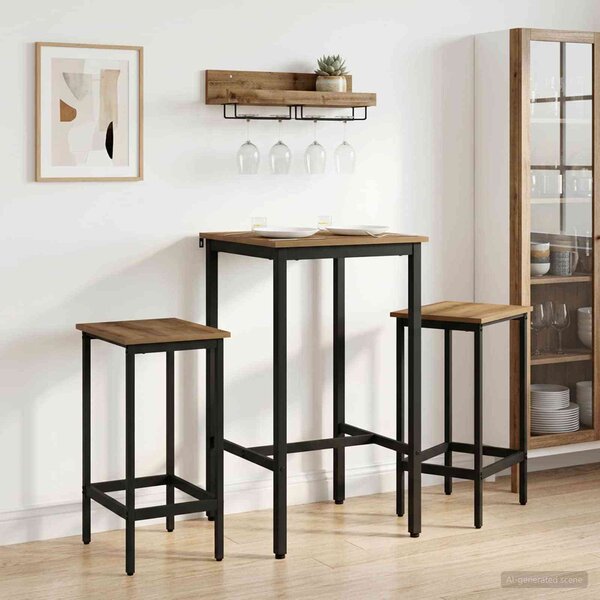 VidaXL Barový stůl 52 x 52 x 110 cm Kompozitní dřevo [8006143] Barva: dub artisan