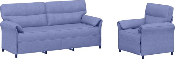 VidaXL Set pohovek 2 ks Textil [3424884] Barva: tmavě hnědá