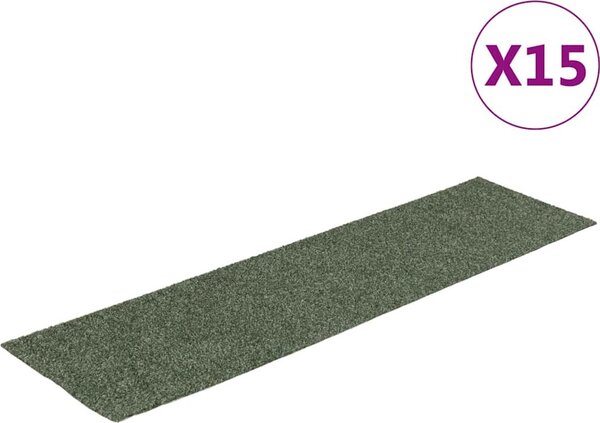 VidaXL Schodové rohože samolepicí 15 ks 76 x 20 cm obdélníkové [326928] Barva: světle hnědá