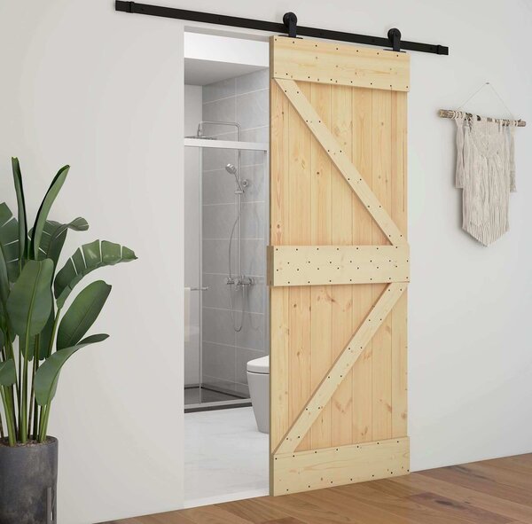 VidaXL Posuvné dveře 80 x 210 cm Masivní borovicové dřevo [3444854]