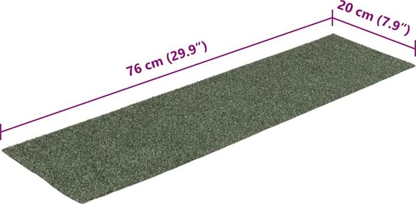 VidaXL Schodové rohože samolepicí 15 ks 76 x 20 cm obdélníkové [326928] Barva: světle hnědá