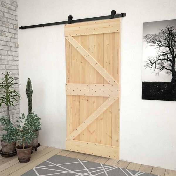 VidaXL Posuvné dveře 80 x 210 cm Masivní borovicové dřevo [3444854]