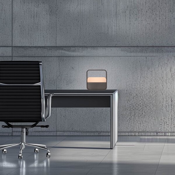 Stolní lampa PURE, PURE Go, stmívatelné, Hnědá / Rezavá, Obývací pokoj, Hliník, Moderní