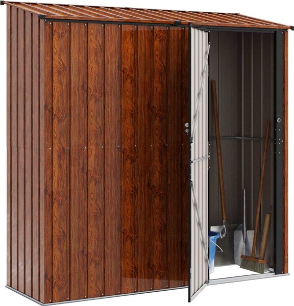 VidaXL Zahradní kůlny 203,5 x 73 x 200 cm Kov [42011302] Barva: Antracit