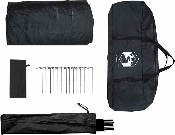 VidaXL Chata stan se střechou 300 x 210 x 156 cm Polyester [42028514] Barva: Armádní zelená