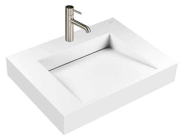 Oltens Stila umyvadlo 60x45 cm obdélníkový klasický bílá matný 40000900